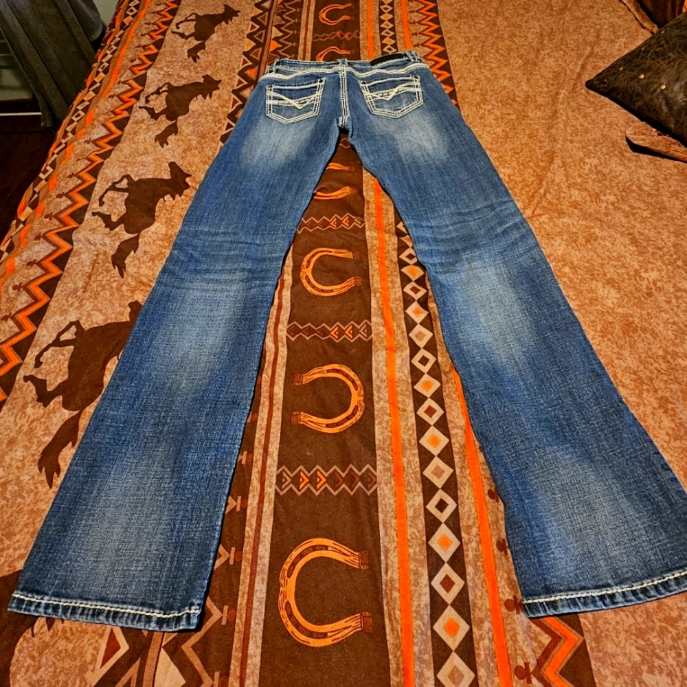 Rock & Roll Cowgirl Riding Jeans 27 X 34